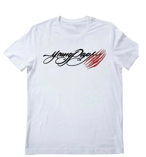 White YP script & Claw T-shirt